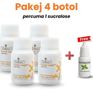 Pakej 4 Botol (Free 1 sucralose)